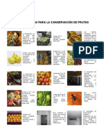 Conservacion de Frutas