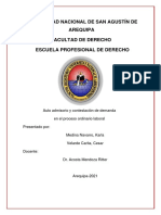 Auto Admisorio y Contestación.