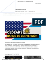 Ratios de Conversión de Los Cedears - Academia Simple