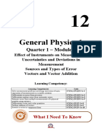 General Physics 1: Quarter 1 - Module 1