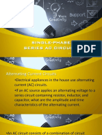 Single-Phase Series Ac Circuits: Prepared by Engr. Arlene C. Patricio, MST