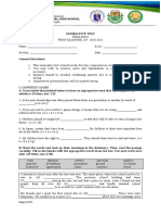 Grade 8 Summative Test