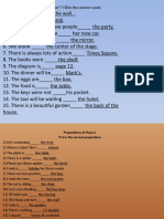 Prepositions Places