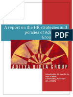 A Report On The HR Strategies and Policies of Aditya Birla Group (UTCL)