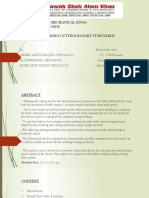 Department of Mechanical Engg Mini Project Review ON 360 Degree Welding Cutting Rotary Turntable