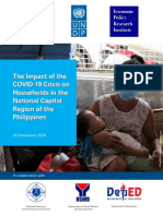 Final Report - The Impact of The COVID-19 Crisis On Households in The National Capital Region of The Philippines