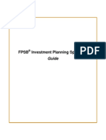 CFP Syllabus Module 1 FPSB Investment Planning Specialist Guide