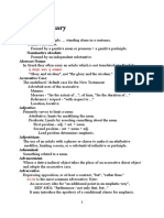 Greek Glossary: Absolute. Genitive Absolute. Nominative Absolute Abstract Nouns