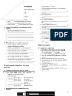 Grammar Unit 2: Present Simple: Affirmative and Negative