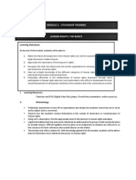 Module 2. Citizenship Training: Learning Outcomes