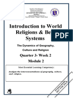 IWRBS - Q1 - Mod2 - The Dynamics of Geography, Culture, and Religion