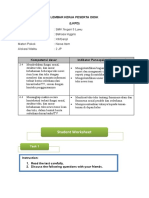 Lembar Kerja Peserta Didik (LKPD) : Student Worksheet