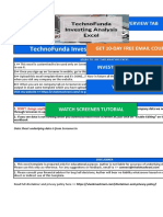 Technofunda Investing Excel Analysis - Version 1.0: Go To Overview Tab