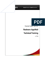 Radware Appwall Technical Training: Course Code: 100-101