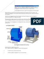 Los Angeles Abrasion Test On Aggregates - Values For Pavements and Roads