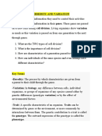 Heredity and Variation I