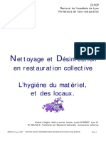 Nettoyage Et Desinfection en Cuisine Et Restauration - Copie