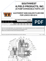 Southwest Oilfield Products, Inc.: Mud Pump Expendable Parts List Southwest 8490-25alew Fluid End For Lewco Wh-2214