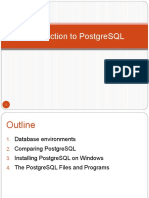 Introduction To Postgresql