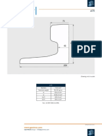 A75 Rail Data Sheet Metric