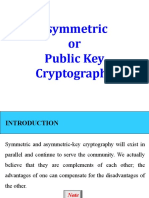 Asymmetric or Public Key Cryptography