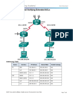 Lab - Configuring and Verifying Extended Acls: Topology