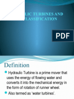 Hydraulic Turbines and Its Classification