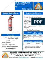 Ficha Técnica Extintor PQS ABC 75% 1 KG