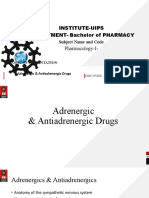 Adrenergic and Nonadrenergic