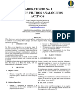 LABORATORIO - #1 - Diseño - Filtros - Analógicos - Activos - Electrónica Analógica III - Diego F Alfonso R-Fusionado