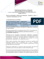 Guia de Actividades y Rúbrica de Evaluación - Unidad 3 - Paso 4 - Enseñar Matemática Con TIC