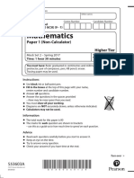 Gcse 1ma1 Paper 1h (Mock Set 2)