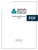 Century Pacific Food, Inc.: Company