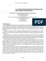 Burning Characteristics of Aluminized Solid Rocket Propellants With Bimodal Oxidizer Size Distribution