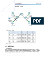 6.2.2.4 Packet Tracer - Configuring Trunks Instructions