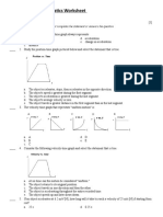 Physics SPH4U - Kinematics Worksheet