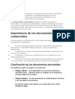 Documentos Comerciales, Mercantiles