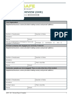 Duty Holder Review (DHR) : The Organisation/s