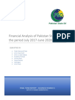 Financial Analysis of Pakistan State Oil For The Period July 2017-June 2020