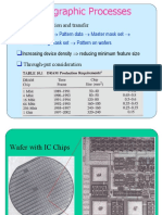 Lithographic Processes: Pattern Generation and Transfer