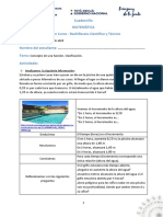 Cuadernillo Matemática Primer Curso - Bachillerato Científico y Técnico Fecha: Nombre Del Estudiante Tema: Actividades