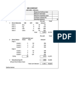 Job Cost Sheet