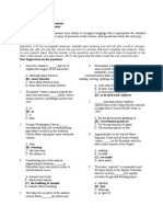 Exercise Structure and Written Expression