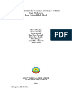 Effects of Depression To The Academic Performance of Senior High Students in Basay National High School