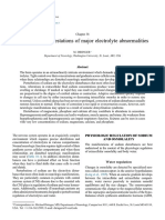 Neurologic Manifestations of Major Electrolyte Abnormalities