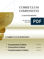 Curriculum Components: A Chapter Report