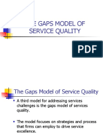 The Gaps Model of Service Quality