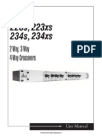 2-Way, 3-Way 4-Way Crossovers: User Manual