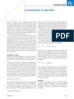 Resolution and Uncertainty in Spectral Decomposition