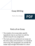 Essay Writing Parts